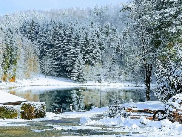 Il lago in inverno